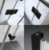 Radaway Essenza Black Kdj+S kabina 80x120x80cm prawa szkło przejrzyste 1384051-01-01/1385024-54-01R/1384051-01-01